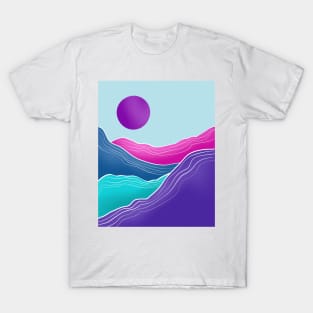 Abstract mountain painting T-Shirt